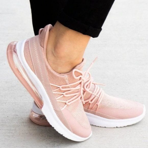 Shoes - !! NEW !! Mauve Slip On Bubble Sole Sneakers